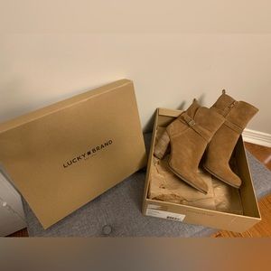 Lucky Brand Suede Booties
